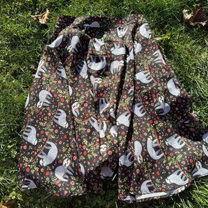 Handmade Sloth Midi Skirt
